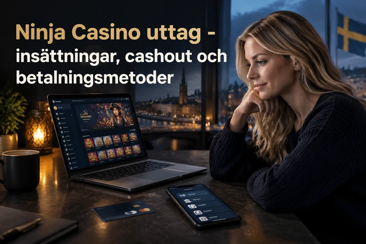 Ninja Casino uttag - insättningar, cashout och betalningsmetoder